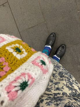 「sneeuw（スニュウ）のアイテム（パンツ）」を使った、mos156さん（レディース・60cm）の春コーディネート