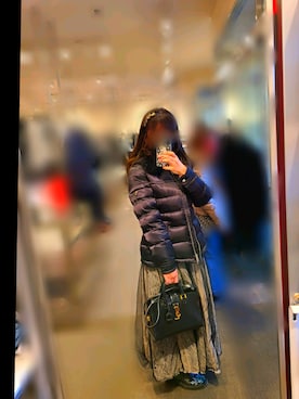「PRADA（プラダ）のアイテム（ジャケット/アウター）」を使った、Akieさん（レディース・155cm）の冬コーディネート