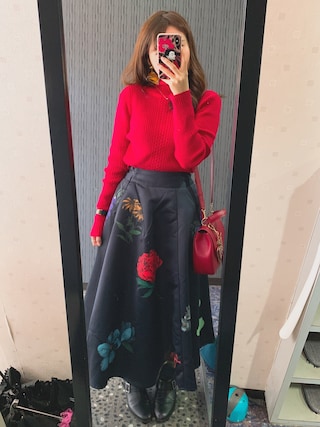 訳あり⭐AMERI AMANDA FLARE SKIRT花柄フレア春夏トレンド Ameri（アメリ）の「AMANDA FLARE SKIRT（スカート）」 - WEAR