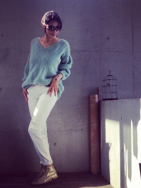 「OSKLEN（オスクレン）のアイテム」を使った、Raccoさん（レディース・169cm）の冬コーディネート