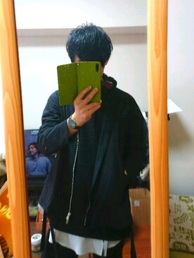 「WEGO（ウィゴー）のWEGO/スラブワッフルラウンドロングタンクトップ（タンクトップ）」を使った、ひろぼ～さん（メンズ・170cm）の秋コーディネート