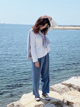 「Daniel Wellington（ダニエルウェリントン）の販売終了クラシックペティット アッシュフィールド32mm（アナログ腕時計）」を使った、aIさん（レディース・164cm）の春コーディネート