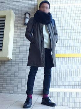 「Lui's（ルイス）のアイテム（MA-1）」を使った、ぱんちさん（メンズ・167cm）の秋コーディネート