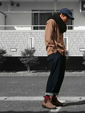 Champion チャンピオン タフタローキャップを使ったメンズ人気ファッションコーディネート Wear