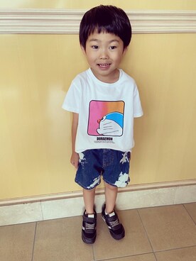 「ブリーチデニム」｜「アイテム（その他）」を使った、ゆうき◡̈⋆さん（キッズ・110cm）の夏コーディネート
