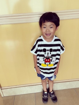 「ブリーチデニム」｜「アイテム（その他）」を使った、ゆうき◡̈⋆さん（キッズ・110cm）の夏コーディネート