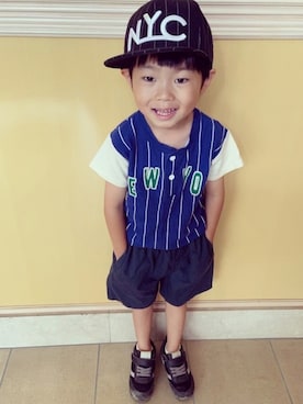 ゆうき◡̈⋆さん（キッズ・110cm）の夏コーディネート