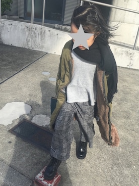 「RADCHAP（ラッドチャップ）のアイテム（ブルゾン）」を使った、KiKiさん（キッズ・110cm）の冬コーディネート