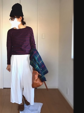 「CI-VA（チーバ）のアイテム」を使った、かえさん（レディース・161cm）の冬コーディネート