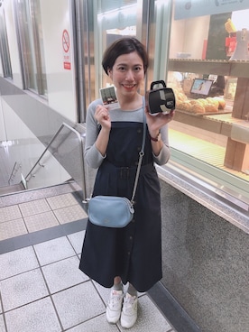 「cantwo（キャンツー）のアイテム」を使った、Debby Linさん（レディース・158cm）の春コーディネート