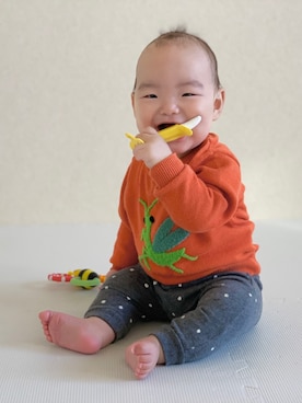 「INSECT COLLECTION（インセクトコレクション）のアイテム」を使った、はこはこさん（キッズ・70cm）の冬コーディネート