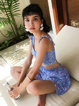 「アイテム（水着）」を使った、angellunaさん（レディース・160cm）の秋コーディネート