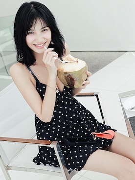 「アイテム（水着）」を使った、angellunaさん（レディース・160cm）の秋コーディネート