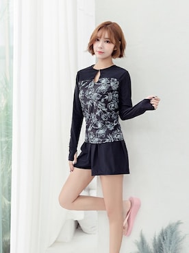 「アイテム（水着/着物・浴衣）」を使った、angellunaさん（レディース・169cm）の冬コーディネート