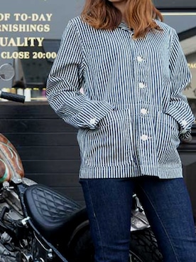 TROPHY CLOTHINGのカバーオールを使った人気ファッション