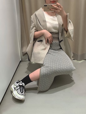 「くすみコーデ」｜skmt0513さん（レディース・154cm）の春コーディネート