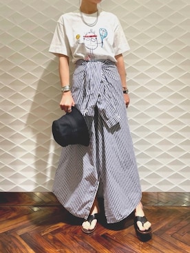 「Plan C（プランシー）のアイテム」を使った、takikawaさん（レディース・168cm）の春コーディネート