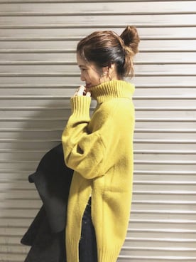 「マスタードイエロー」｜フィーさん（レディース・164cm）の秋コーディネート
