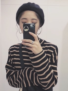 「アイテム（ピアス（両耳用））」を使った、フィーさん（レディース・164cm・20代）の秋コーディネート