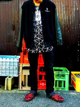 「THE TEST（ザ テスト）のアイテム（トップス）」を使った、Junyaさん（メンズ・164cm）の冬コーディネート