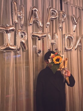 「oversize」｜「アイテム（ダッフルコート）」を使った、红楼叹さん（レディース・158cm）の春コーディネート