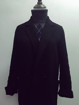 「通勤穿搭」｜「アイテム（チェスターコート）」を使った、红楼叹さん（レディース・158cm）の春コーディネート