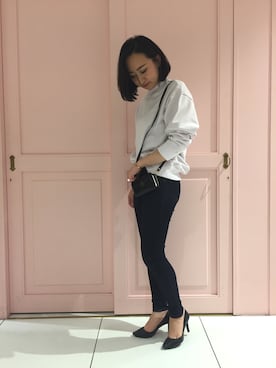 「MAISON DE REEFUR」｜「アイテム（財布/小物）」を使った、shiori yokoiさん（レディース・156cm）の春コーディネート