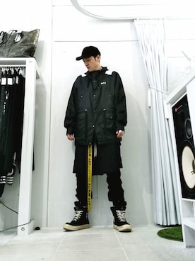 「FULLBK」｜「アイテム（ジャケット/アウター）」を使った、アールさん（メンズ・172cm）の春コーディネート