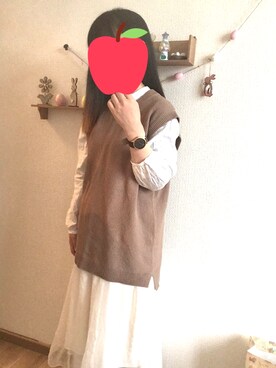 「ehka sopo（エヘカソポ）のアイテム（アンサンブル）」を使った、mamu🐾さん（レディース・147cm）の春コーディネート