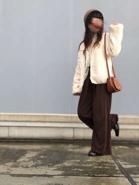「ベロア」｜「アイテム（アナログ腕時計）」を使った、mamu🐾さん（レディース・147cm）の秋コーディネート