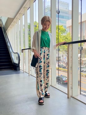 前川由樹さん（レディース・161cm）の春コーディネート