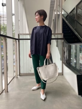 前川由樹さん（レディース・161cm）の夏コーディネート