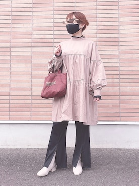 「Furryrate（ファーリーレート）のアイテム（パンツ）」を使った、ちろさん（レディース・152cm）の冬コーディネート