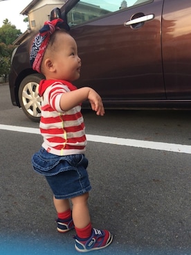 らーさくさん（キッズ・70cm）の春コーディネート