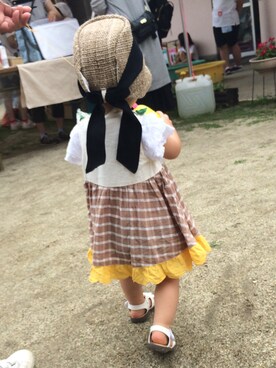 「ひまわり」｜「アイテム（その他）」を使った、らーさくさん（キッズ・70cm）の夏コーディネート