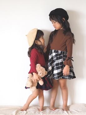 ゆ＆りさん（キッズ・110cm）の秋コーディネート