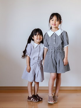 「イロチ買い」｜ゆ＆りさん（キッズ・110cm）の春コーディネート