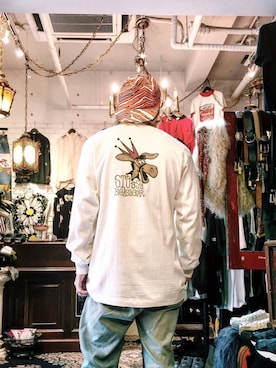 「オールドステューシー」｜ぎ LABREA STAFFさん（メンズ・170cm）の春コーディネート