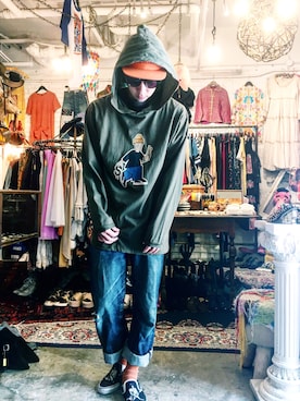 「オールドステューシー」｜ぎ LABREA STAFFさん（メンズ・170cm）の春コーディネート