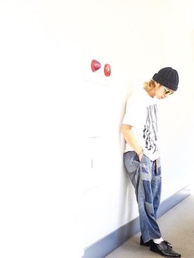 「Wiz&Witch（ウィズアンドウィッチ）のアイテム」を使った、ぎさん（メンズ・170cm）の夏コーディネート