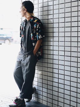 「オールドステューシー」｜ぎ LABREA STAFFさん（メンズ・170cm）の夏コーディネート