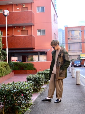 「アイテム（スリッポン）」を使った、ぎ LABREA STAFFさん（メンズ・170cm・20代）の冬コーディネート