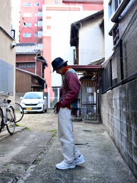 「Wiz&Witch（ウィズアンドウィッチ）のアイテム」を使った、ぎさん（メンズ・170cm）の冬コーディネート