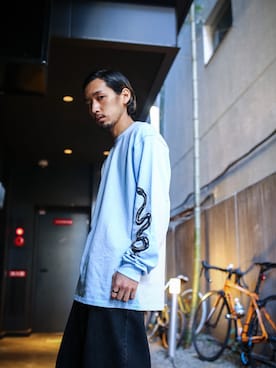 「カラーTシャツ」｜「アイテム（その他）」を使った、ぎ LABREA STAFFさん（メンズ・170cm）の春コーディネート