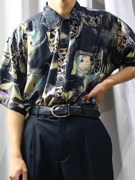 「レーヨンシャツ」｜「アイテム（その他）」を使った、ぎ LABREA STAFFさん（メンズ・170cm）の夏コーディネート