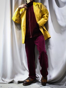 「アイテム（テーラードジャケット）」を使った、ぎ LABREA STAFFさん（メンズ・170cm・20代）の秋コーディネート
