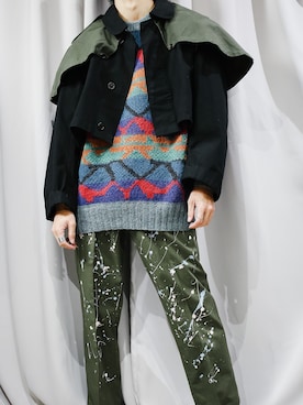 「Wiz&Witch（ウィズアンドウィッチ）のアイテム」を使った、ぎさん（メンズ・170cm）の秋コーディネート