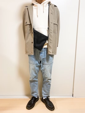 「コロナに負けない」｜「アイテム（ブルゾン）」を使った、たあさん（メンズ・178cm）の春コーディネート