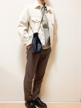 「ブルゾンジャケット」｜たあさん（メンズ・178cm）の春コーディネート