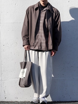 「Steven Alan（スティーブンアラン）のアイテム（ブルゾン）」を使った、たあさん（メンズ・178cm）の冬コーディネート
